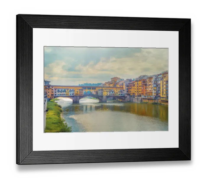 Framed Print : Ponte Vecchio in Florence, Tuscany, Italy Framed Print : Ponte Vecchio in Florence, Tuscany, Italy