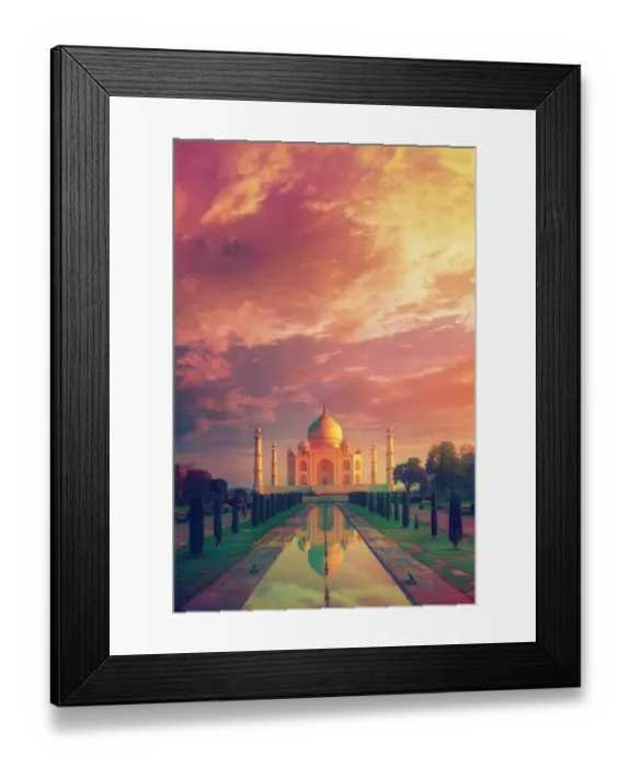 Framed Print : The Taj Mahal without people, early morning shot Framed Print : The Taj Mahal without people, early morning shot