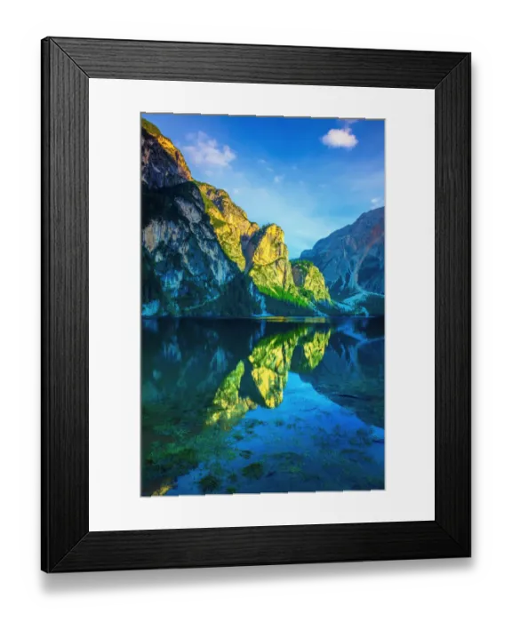Framed Print : Lake Braies (Lago di Braies or Pragser Wildsee) in South Tyrol, Italy Framed Print : Lake Braies (Lago di Braies or Pragser Wildsee) in South Tyrol, Italy