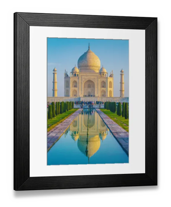 Framed Print : Taj Mahal in Agra, India Framed Print : Taj Mahal in Agra, India