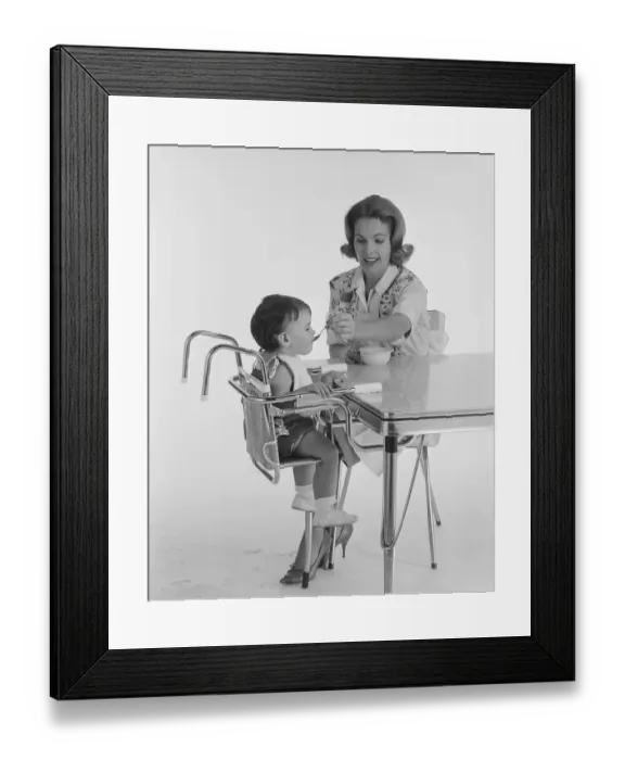 Framed Print : 1960, Two People, Adult, Baby, Young Adult, Young Women, Baby Boys, Caucasian Appearance Framed Print : 1960, Two People, Adult, Baby, Young Adult, Young Women, Baby Boys, Caucasian Appearance