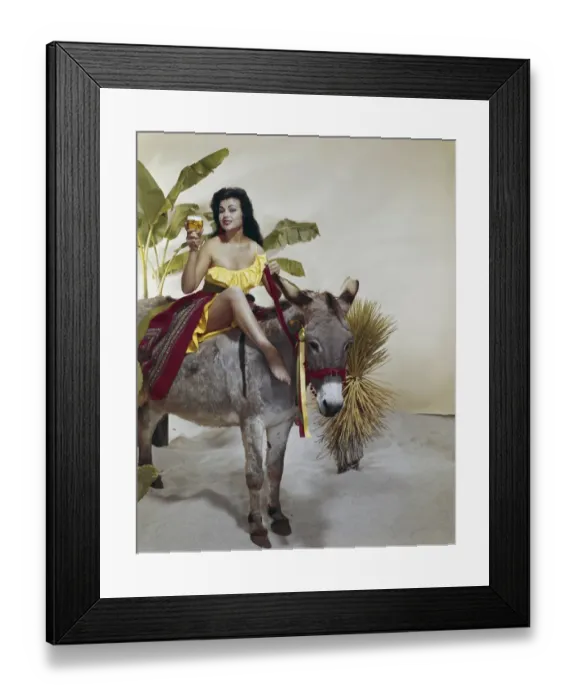 Framed Print : 1960, One Person, Adults Only, Young Adult, One Woman Only, One Young Woman Only