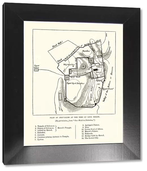 Plan of Jerusalem at the Tine of King Herod