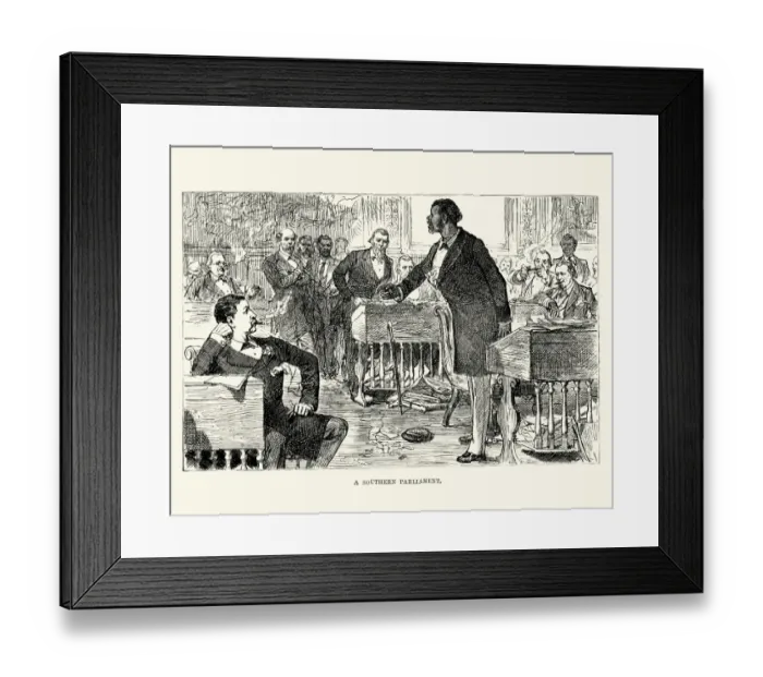 Framed Print : Southern Parliament, New Orleans 19th Century Framed Print : Southern Parliament, New Orleans 19th Century