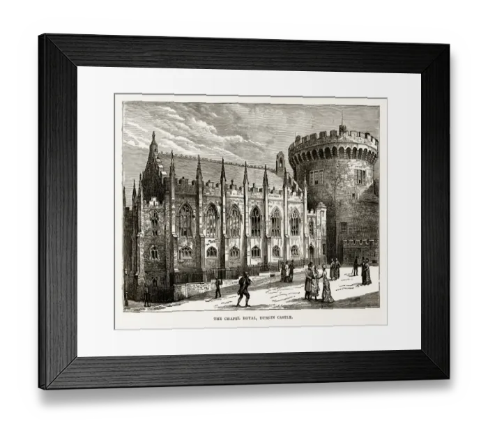 Framed Print : Chapel Royal, Dublin Castle, Dublin, Ireland Victorian Engraving, Circa 1840 Framed Print : Chapel Royal, Dublin Castle, Dublin, Ireland Victorian Engraving, Circa 1840