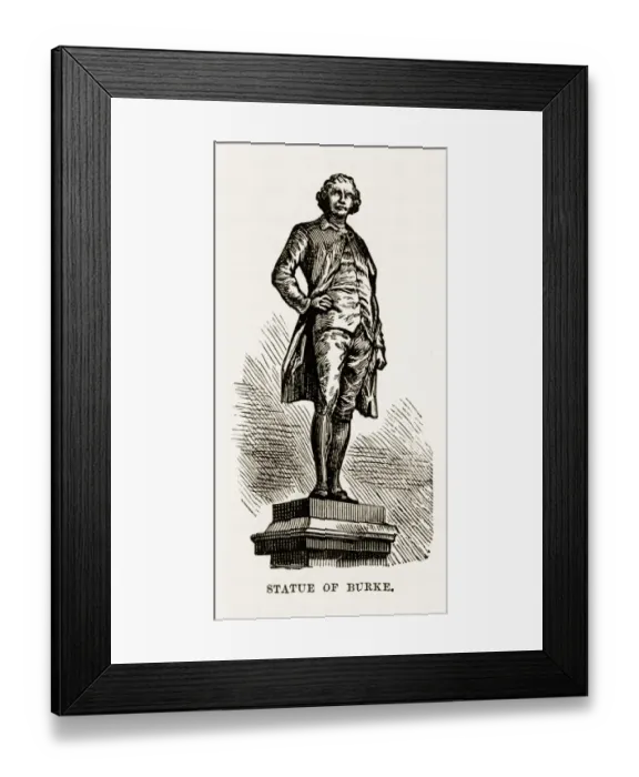 Framed Print : Statue of Edmund Burke, Dublin, Ireland Victorian Engraving, Circa 1840 Framed Print : Statue of Edmund Burke, Dublin, Ireland Victorian Engraving, Circa 1840