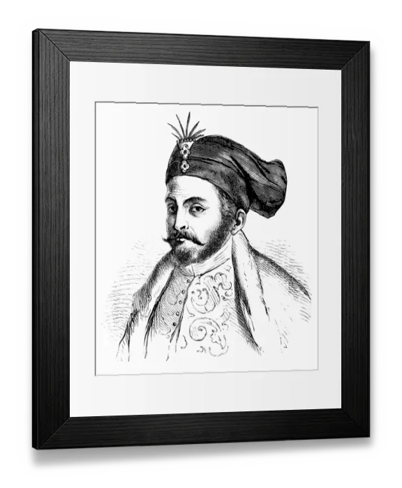 Framed Print : Gabriel Bethlen (15 November 1580 a 25 November 1629) was Prince of Transylvania