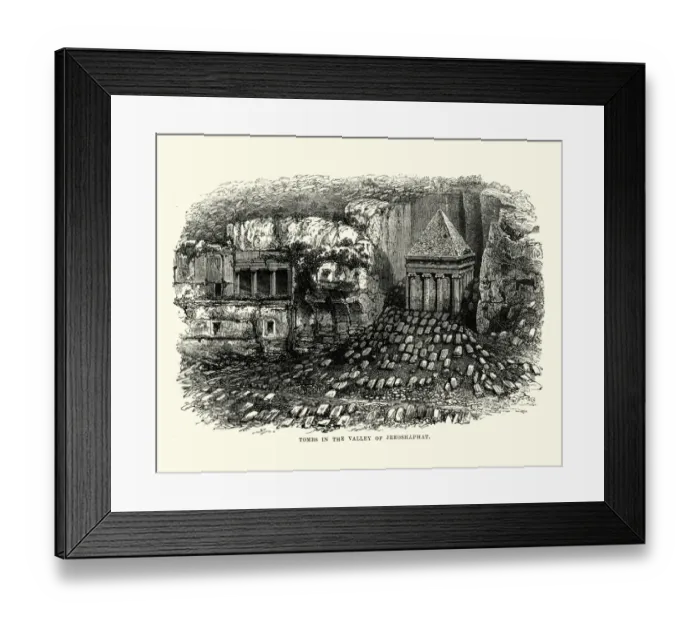 Framed Print : Tombs in the Valley of Josaphat Framed Print : Tombs in the Valley of Josaphat