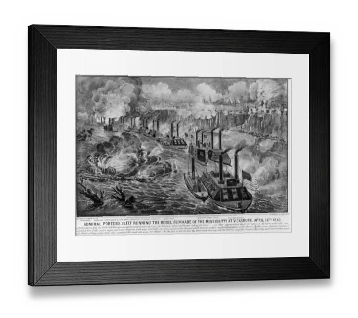 Framed Print : Admiral Porters Fleet Framed Print : Admiral Porters Fleet
