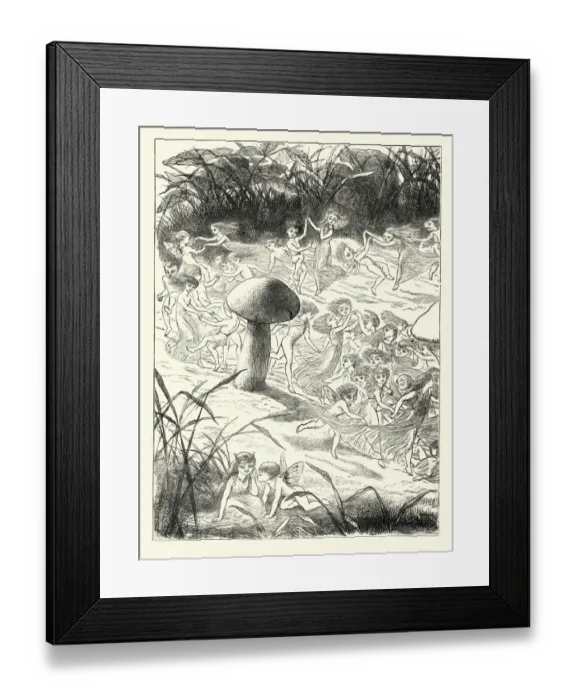 Framed Print : Princess Nobody and the Fairies Framed Print : Princess Nobody and the Fairies