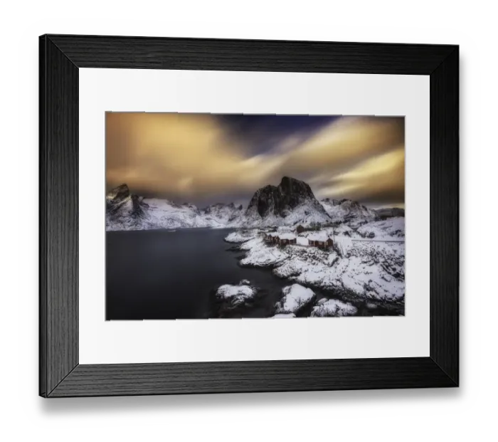 Framed Print : Reine Village, Lofoten Islands, Norway Framed Print : Reine Village, Lofoten Islands, Norway