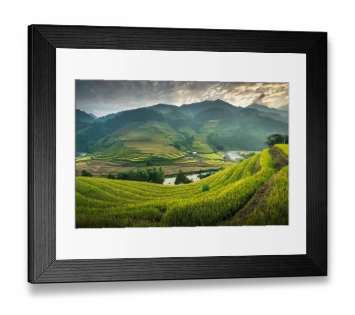 Framed Print : Rice terraces at Mu Cang Chai, Vietnam Framed Print : Rice terraces at Mu Cang Chai, Vietnam