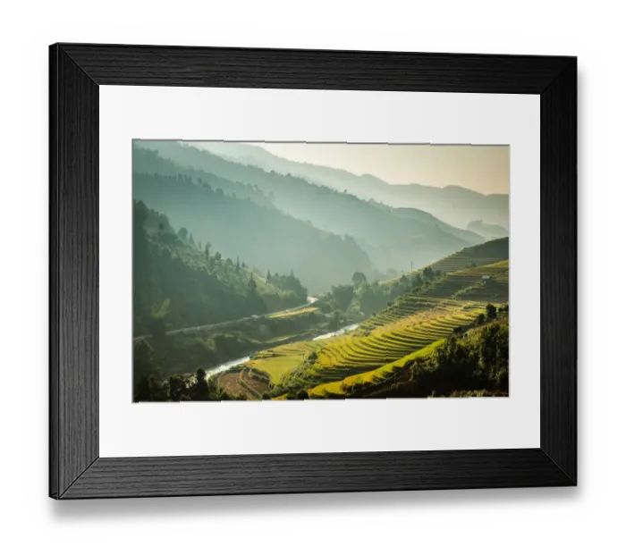 Framed Print : Rice terraces at Mu Cang Chai, Vietnam Framed Print : Rice terraces at Mu Cang Chai, Vietnam