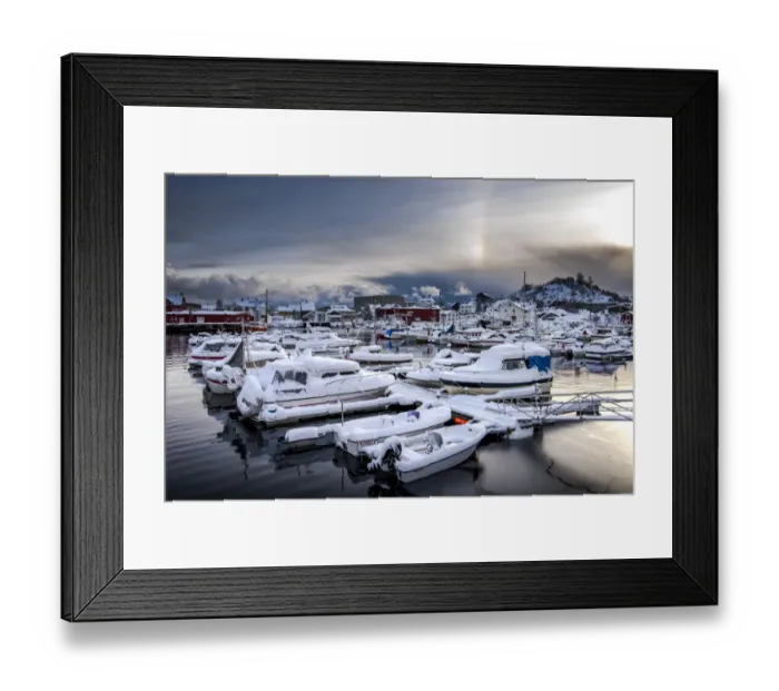 Framed Print : Winter Svolvaer, Norway Framed Print : Winter Svolvaer, Norway