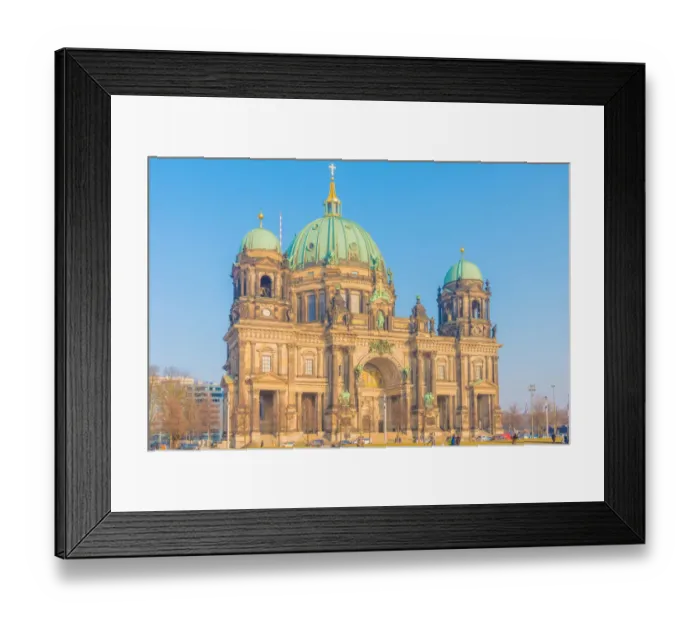 Framed Print : Beautiful view of historic Berlin Cathedral (Berliner Dom) at famous Museumsinsel (Museum Island) Framed Print : Beautiful view of historic Berlin Cathedral (Berliner Dom) at famous Museumsinsel (Museum Island)