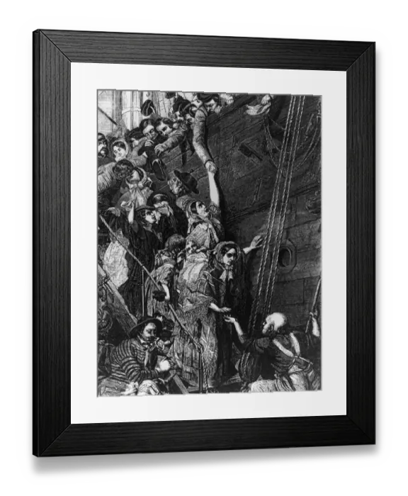 Framed Print : Irish Immigrants Framed Print : Irish Immigrants