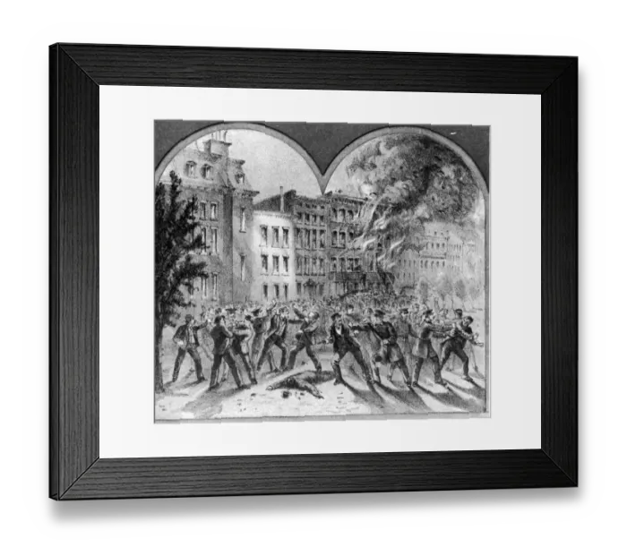 Framed Print : Draft Riots Framed Print : Draft Riots