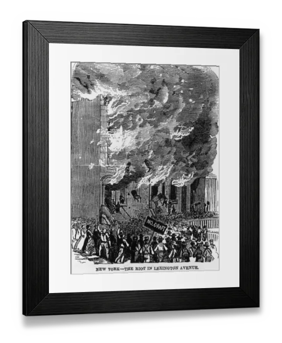 Framed Print : Draft Riots Framed Print : Draft Riots