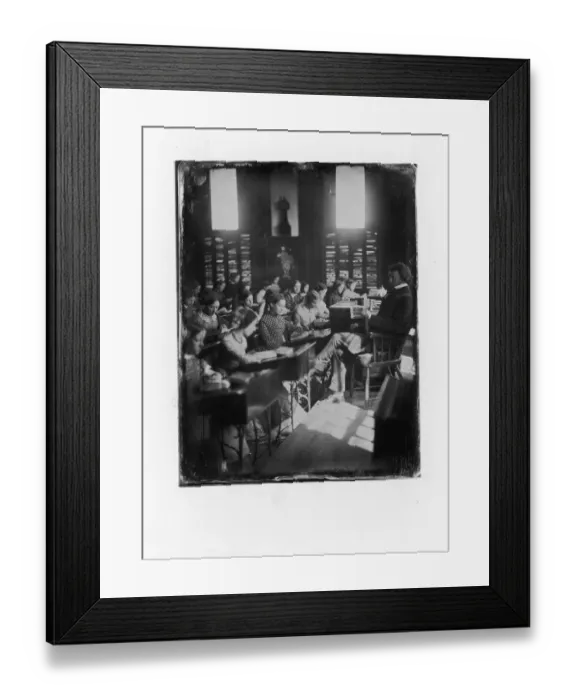 Framed Print : Emerson School Daguerreotype Framed Print : Emerson School Daguerreotype