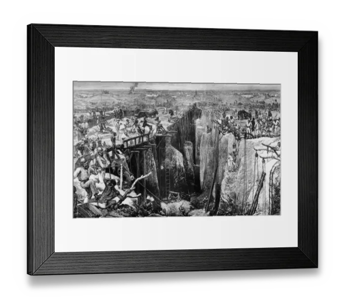 Framed Print : Kimberley Diamond Mine Framed Print : Kimberley Diamond Mine
