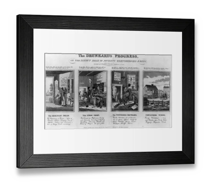 Framed Print : The Drunkards Progress Framed Print : The Drunkards Progress