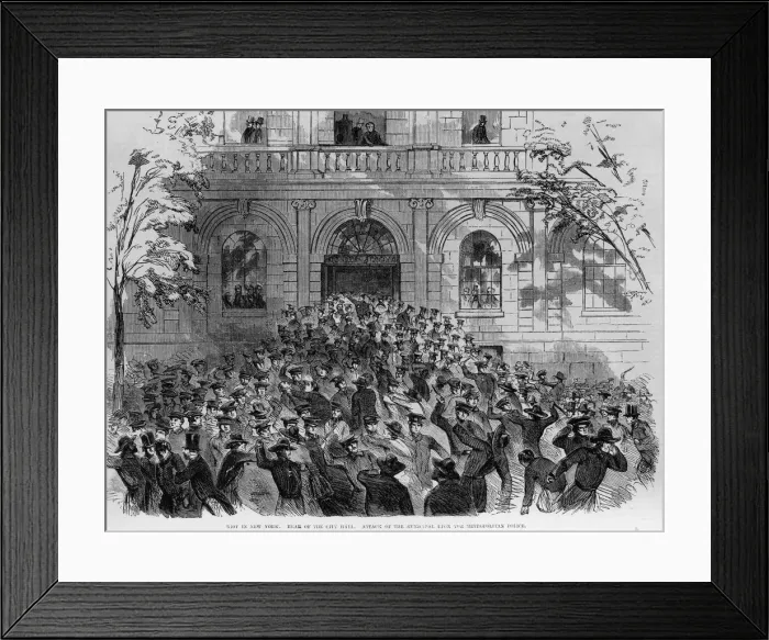 Framed Print : Riot in New York Framed Print : Riot in New York