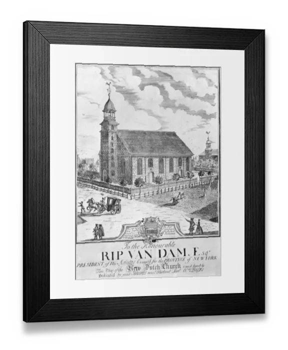 Framed Print : Rip Van Dam Church Framed Print : Rip Van Dam Church