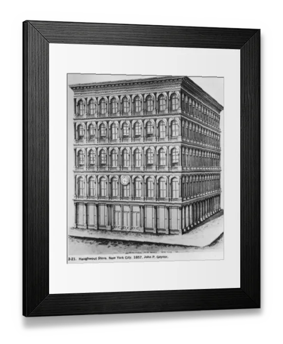 Framed Print : Haughwout Store Framed Print : Haughwout Store
