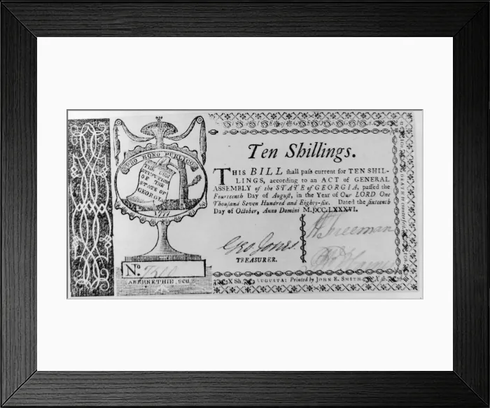 Framed Print : Ten Shillings Framed Print : Ten Shillings