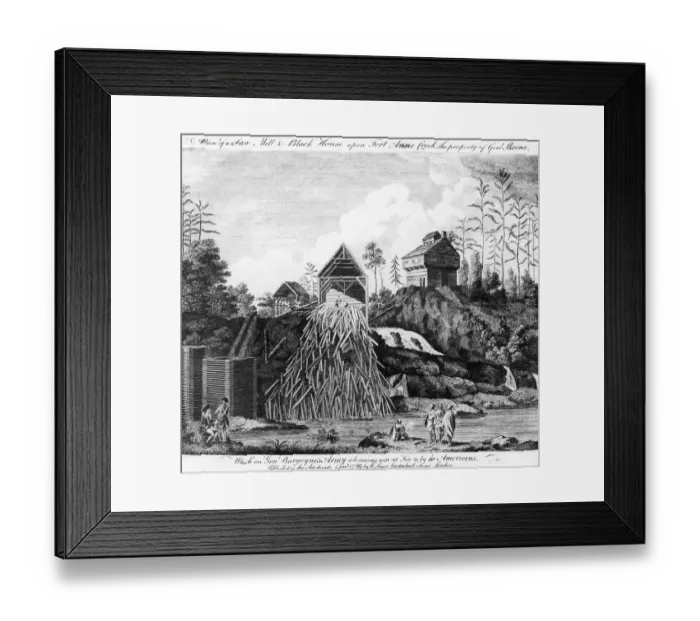 Framed Print : Saw Mill and Block House Framed Print : Saw Mill and Block House