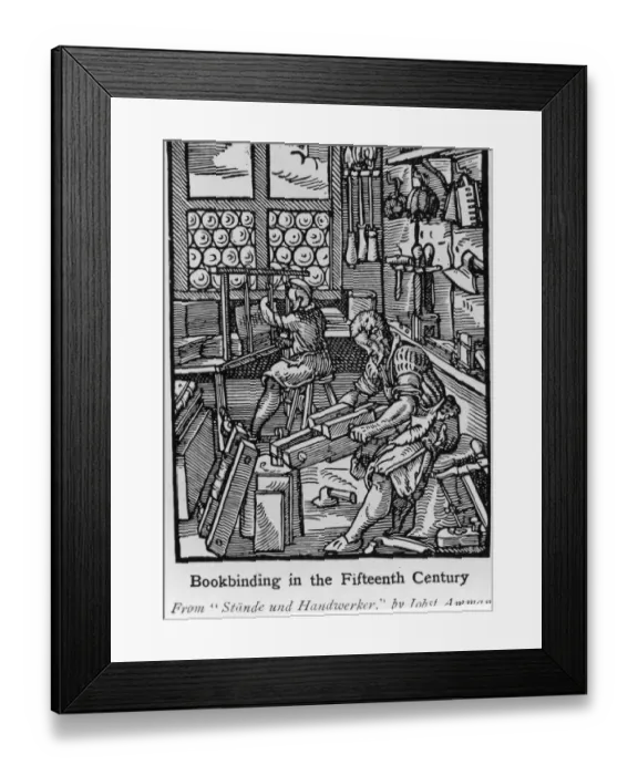 Framed Print : Bookbinding Framed Print : Bookbinding