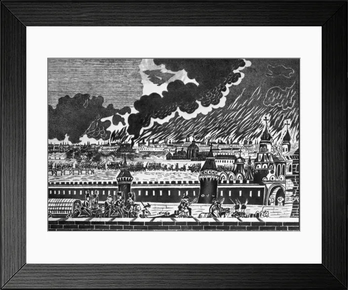 Framed Print : Fire Of Moscow, 1812 Framed Print : Fire Of Moscow, 1812