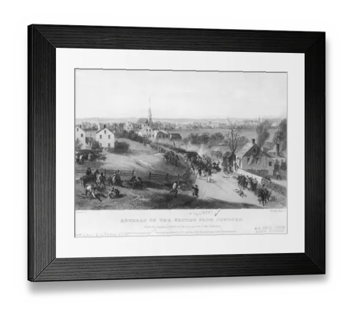 Framed Print : Massachusetts Millitia