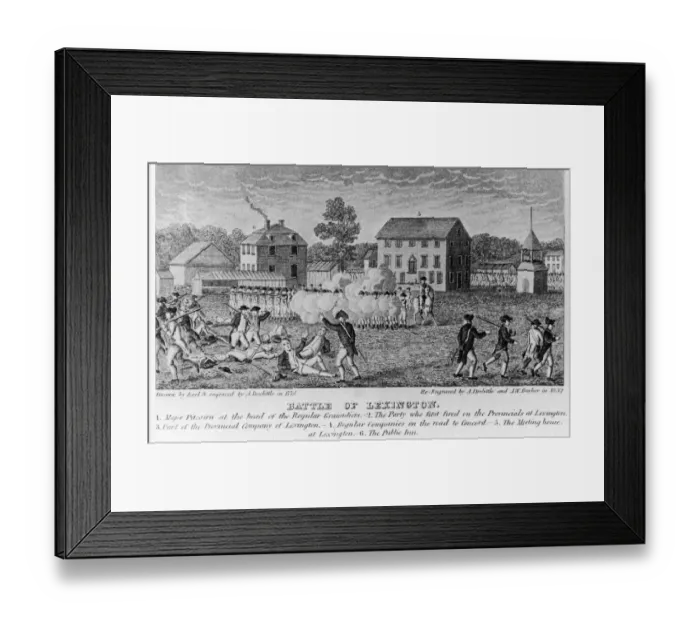 Framed Print : Battle of Lexington