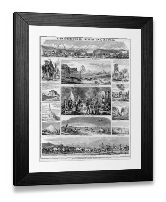 Framed Print : Crossing The Plains Framed Print : Crossing The Plains