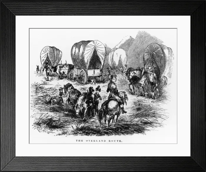 Framed Print : The Overland Route