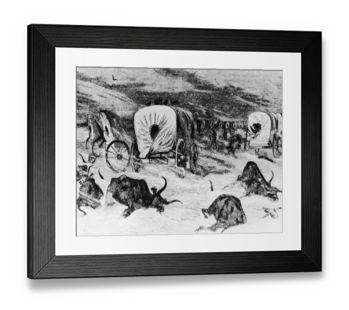 Framed Print : Northern Plains Blizzard Framed Print : Northern Plains Blizzard