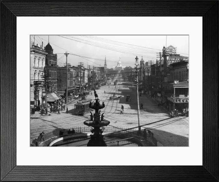Framed Print : Montgomery, Alabama Street Framed Print : Montgomery, Alabama Street