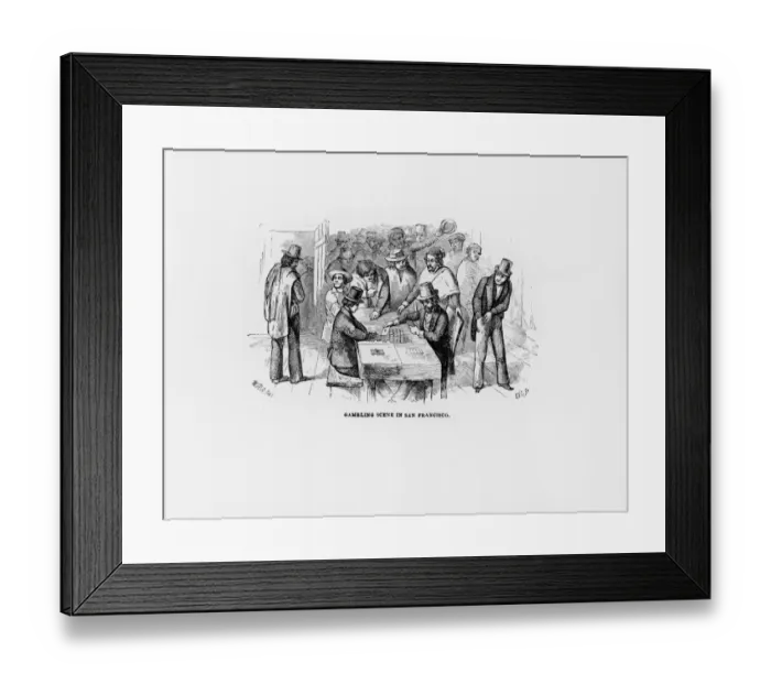 Framed Print : Gambling In San Francisco Framed Print : Gambling In San Francisco