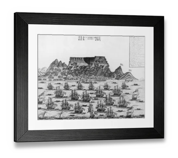 Framed Print : English And Dutch Fleet Framed Print : English And Dutch Fleet