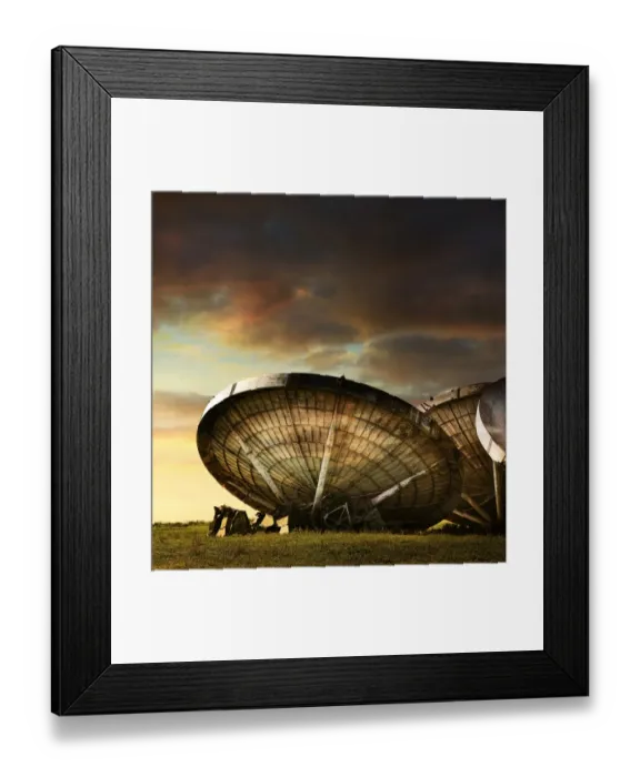 Framed Print : Abandoned radar dishes Framed Print : Abandoned radar dishes