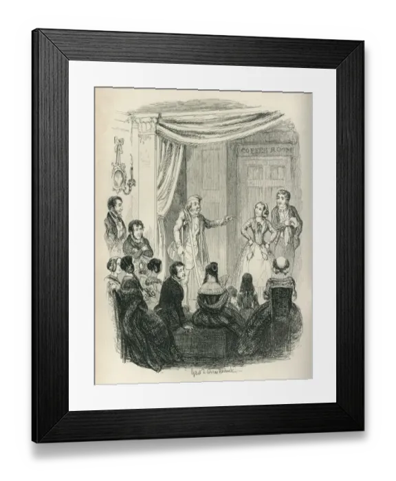 Framed Print : Amateur dramatics by Victorian people Framed Print : Amateur dramatics by Victorian people