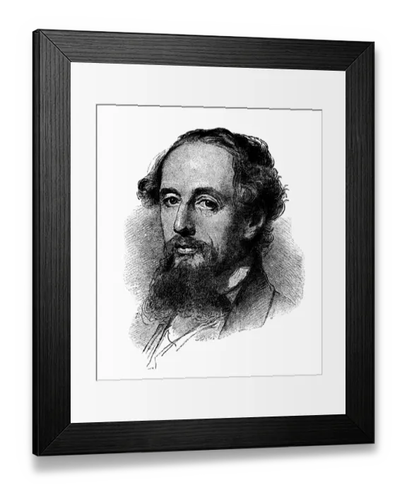 Framed Print : Charles Dickens, 1861 Framed Print : Charles Dickens, 1861