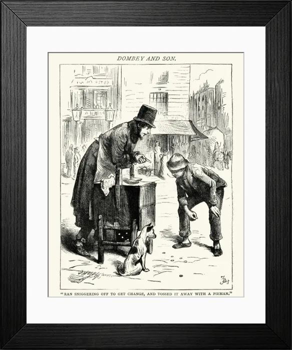 Framed Print : Charles Dickens - Dombey and Son Framed Print : Charles Dickens - Dombey and Son