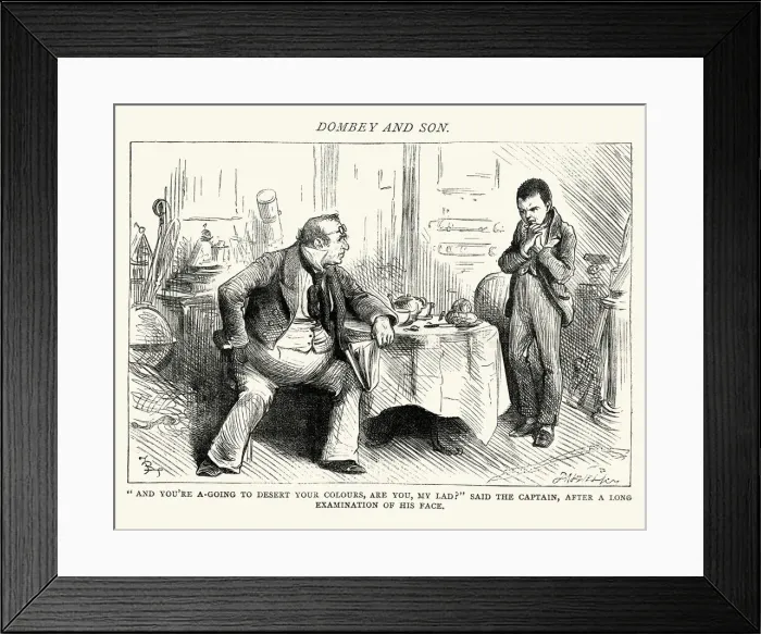 Framed Print : Charles Dickens - Dombey and Son Framed Print : Charles Dickens - Dombey and Son