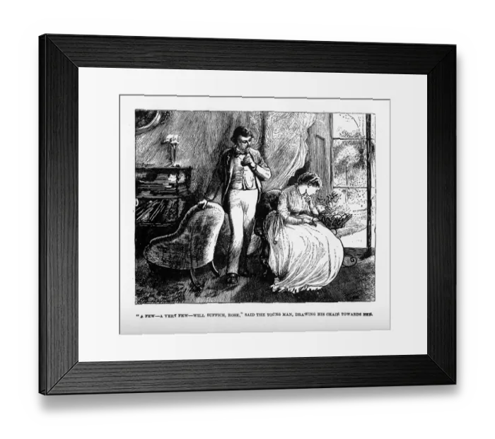Framed Print : aA Few, a Very Few, will Suffice Dickens Engraving Framed Print : aA Few, a Very Few, will Suffice Dickens Engraving