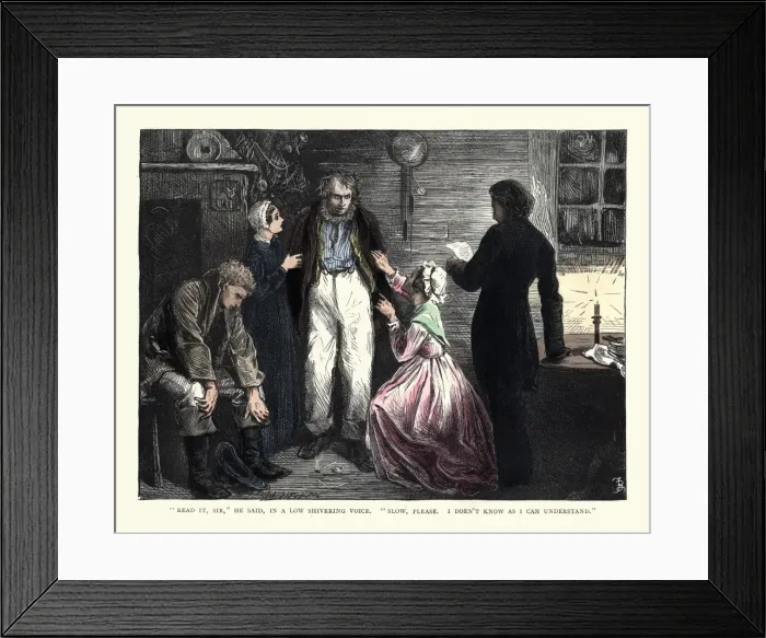 Framed Print : Charles Dickens - David Copperfield - Mr Micawber Framed Print : Charles Dickens - David Copperfield - Mr Micawber