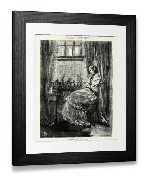 Framed Print : Charles Dickens - Dombey and Son Lucretia Toxs Reverie Framed Print : Charles Dickens - Dombey and Son Lucretia Toxs Reverie