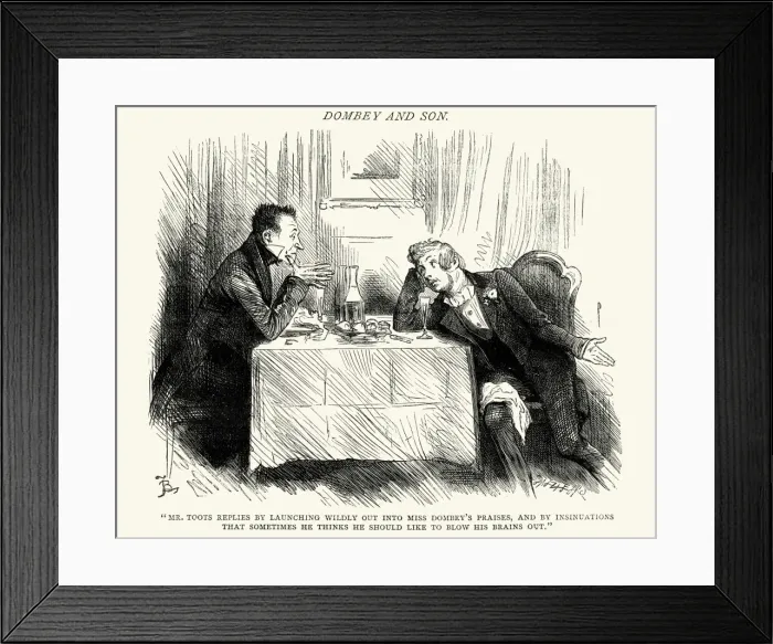 Framed Print : Charles Dickens - Dombey and Son Framed Print : Charles Dickens - Dombey and Son