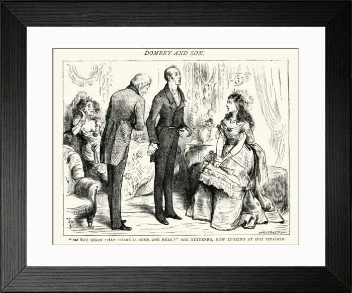 Framed Print : Charles Dickens - Dombey and Son Framed Print : Charles Dickens - Dombey and Son